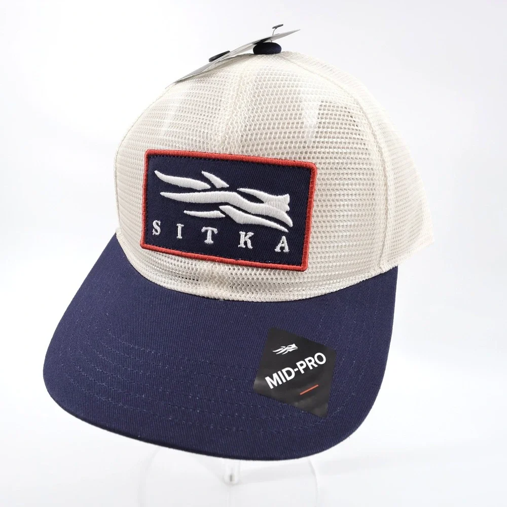 NEW Sitka Icon Mesh Mid Pro Trucker Hat Navy Blue OSFA Mens